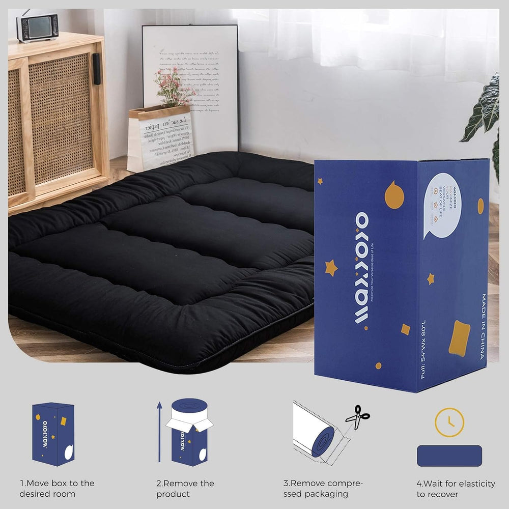 MAXYOYO Japanese Floor Mattress 4" Thick Twin Size Foldable Futon Mattress