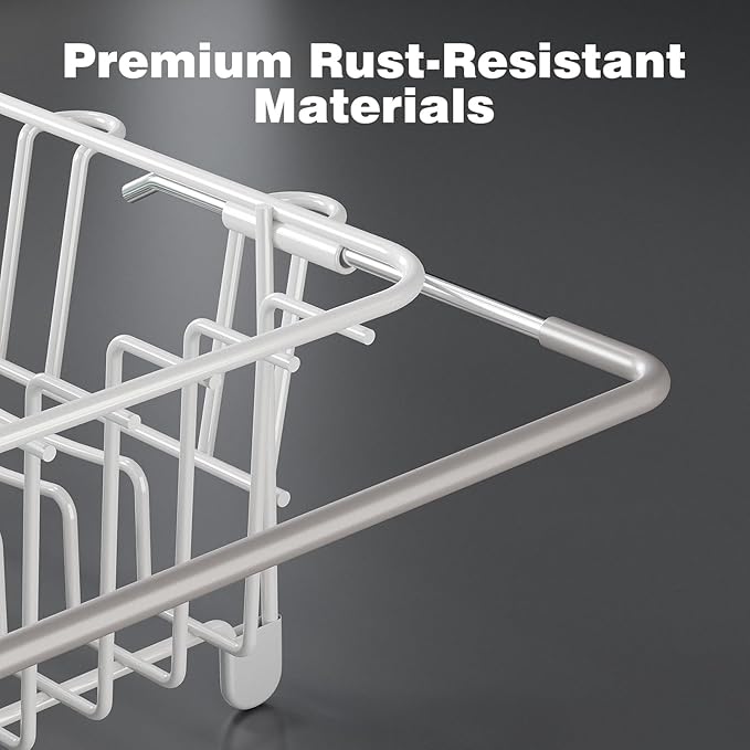 Dish Drying Rack in Sink: Expandable, 3-Slot Utensil Holder, Anti-Slip Handle. - Image 7