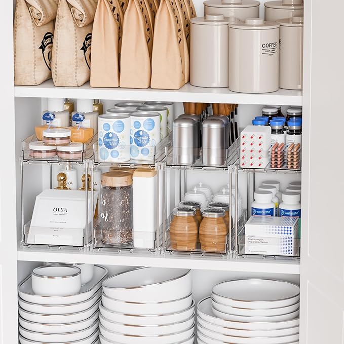 Yieach 2 Tier Pull Out Cabinet Organizer and Medicine Cabinet Storage - Image 8