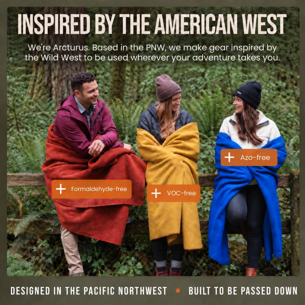 Arcturus Military Wool Blanket - Warm, Thick, Washable - Great for Outdoors, ...