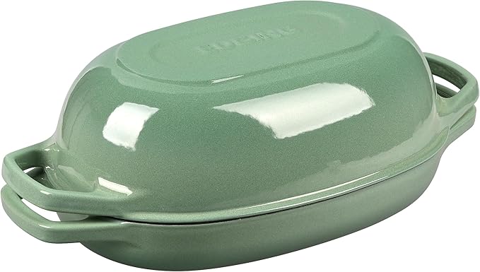 EDGING CASTING Enameled Cast Iron Oval Dutch Oven Pot