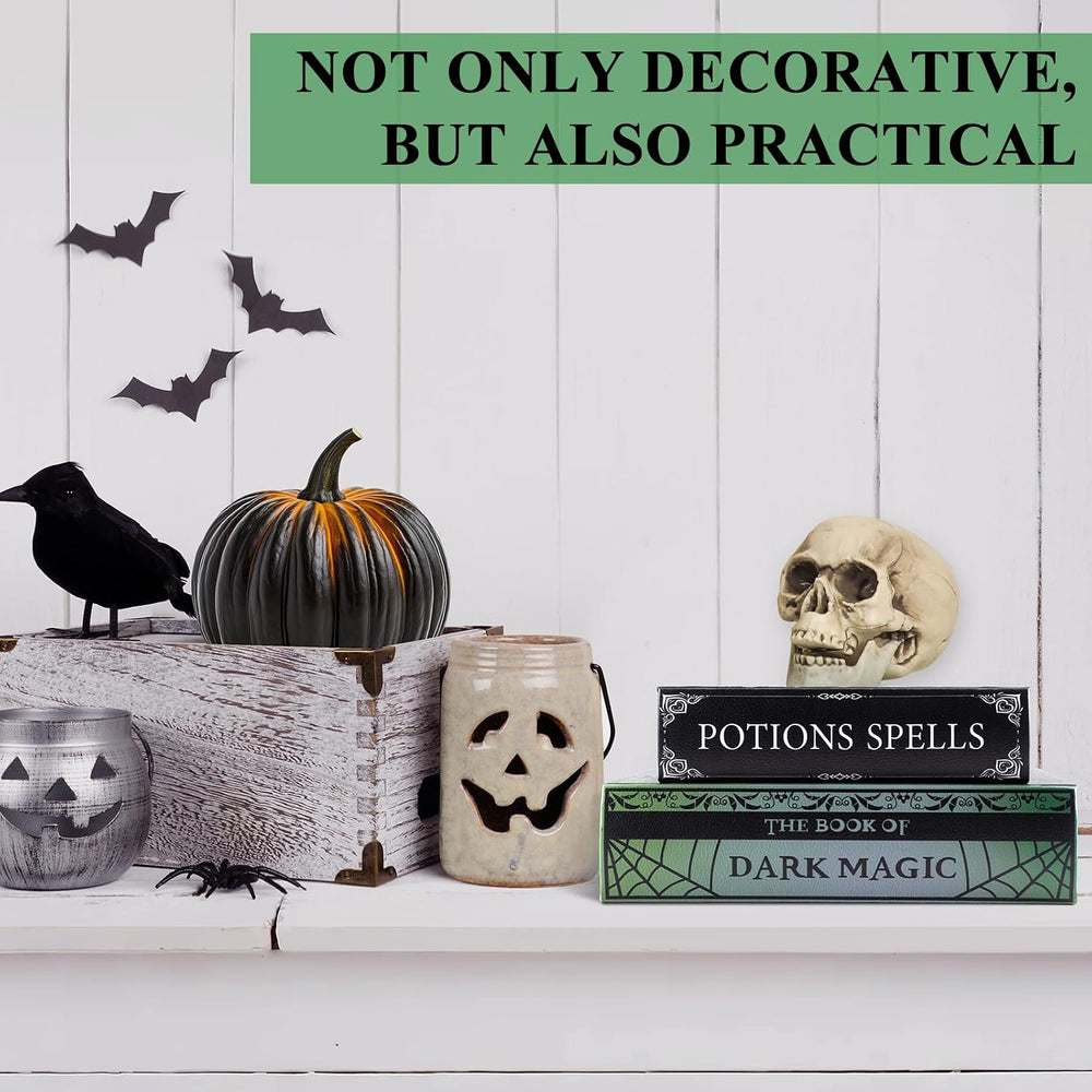 Beeveer Set of 2 Magic Nesting Halloween Faux Books Decoration Indoor