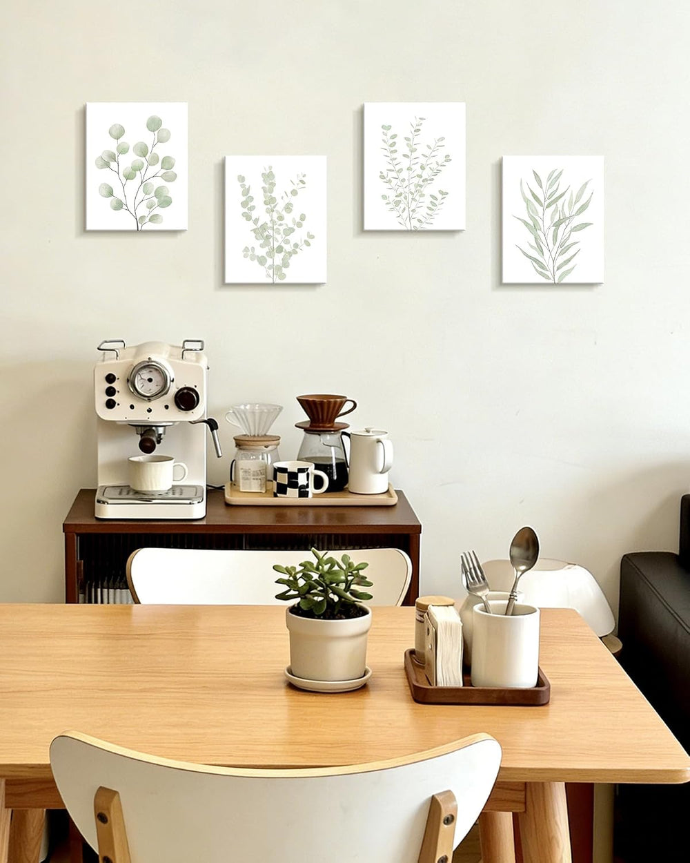 Drsoum Botanical Plant Framed Wall Art Boho Wall Decor for Bathroom Sage Gree...