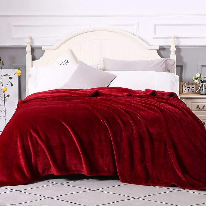 TASTHROW Large Flannel Fleece Throw Blanket, 90×108 Inch - Image 2