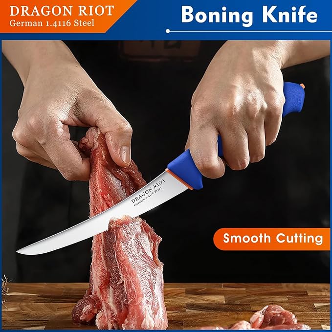 DRAGON RIOT Carving Knife Set for Meat 12 Inche Meat Slicing Knife and Boning