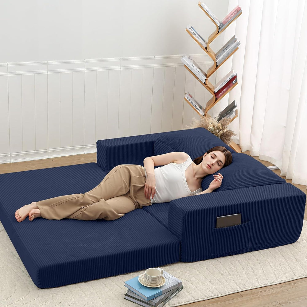 COMAX Futon Sofa Bed, Convertible Sofa Bed, Folding Boneless Couches