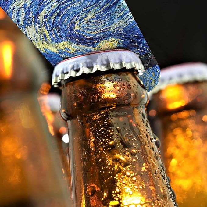 Starry Night Stainless Steel Bottle Opener Van Gogh Oil Panting Art Classic - Image 4