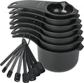 Measuring Cups and Spoons Set 15, Metric & US 7 Measure Cups & 7 Measure Spoons by Smithcraft