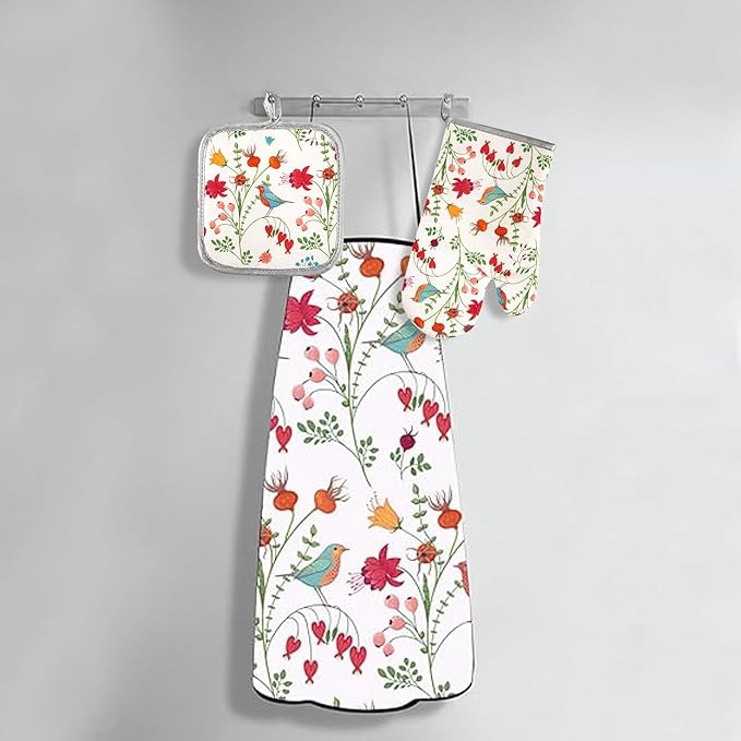 5 Pcs Kitchen Stuff, Kitchen Oven Mitts and Pot Holders Sets - Image 5