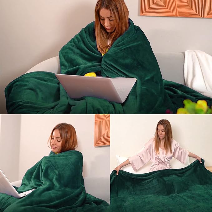 JIAHANNHA Flannel Fleece Blanket Throw Size, Super Soft Plush Cozy and - Image 2