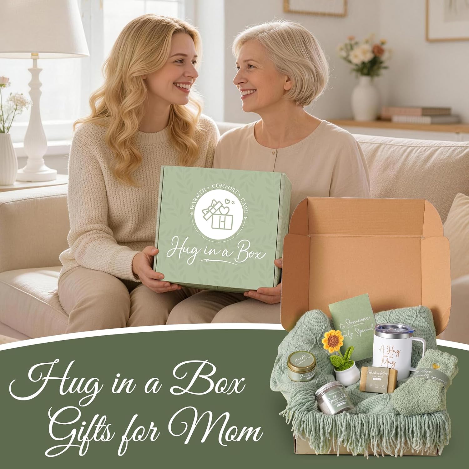 Get Well Gifts for Women After Surgery Self Care Gift Baskets Care Package | Sending Sunshine Relaxing Get Well Soon Hug in a Box Spa Basket Birthday Gifts for Women Mom Her Best Friend Wife Daughter