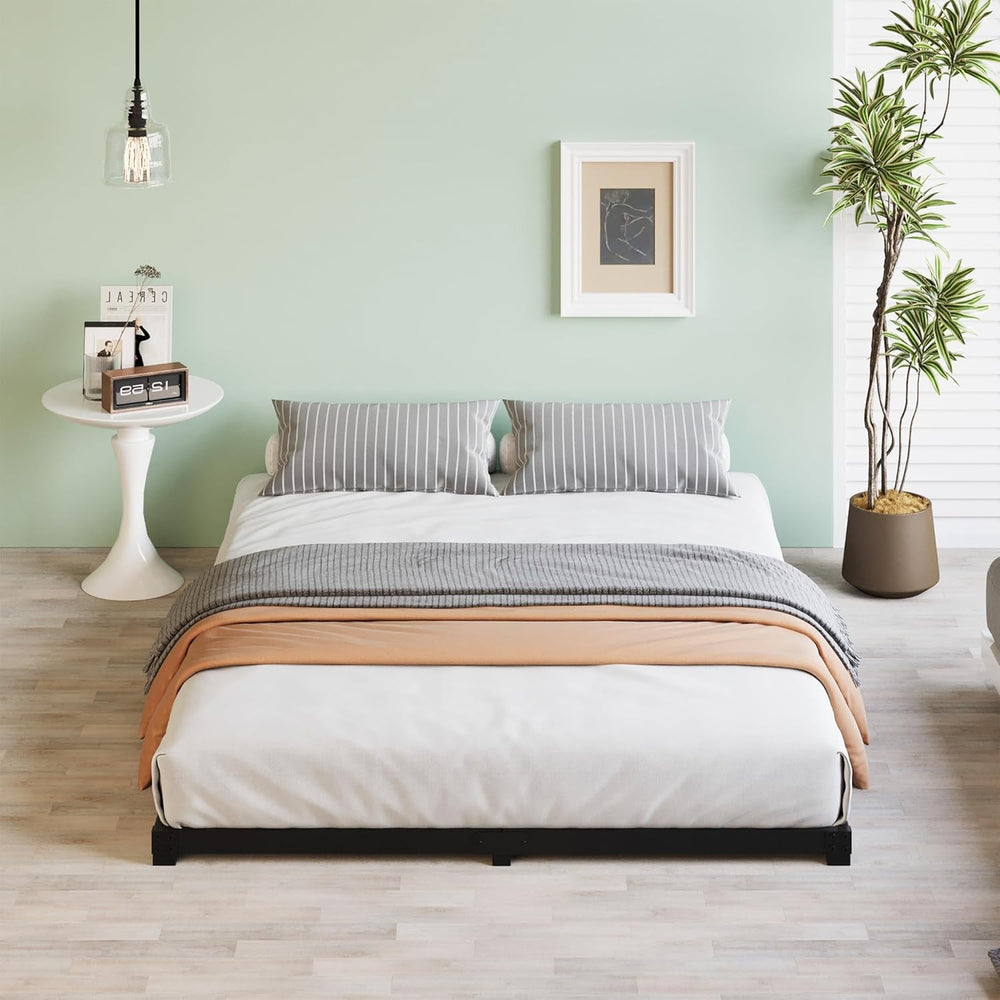 3 Inch Bed Frame Full Size Low Profile Floor Metal Platform