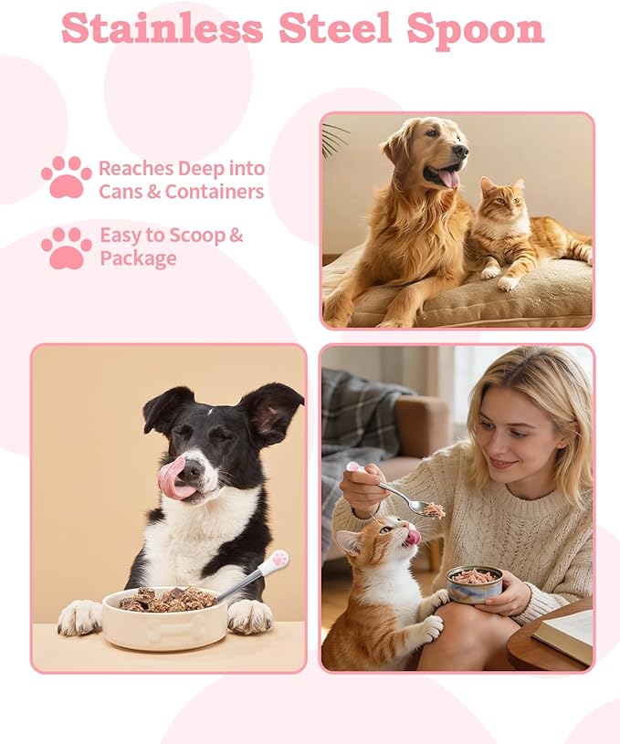 6 PCS Cat Food Can Covers Set, Reusable Silicone Can Lids - Image 5