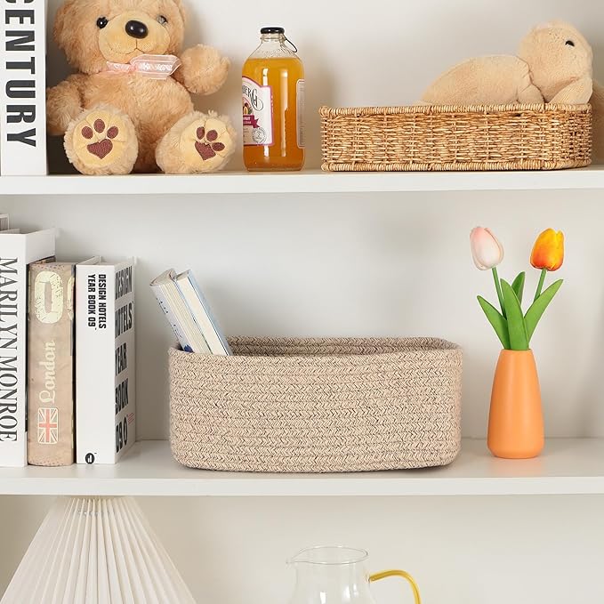 MiniArk Small Storage Baskets for Organizing | Closet Organizer Bins | Shelf - Image 6