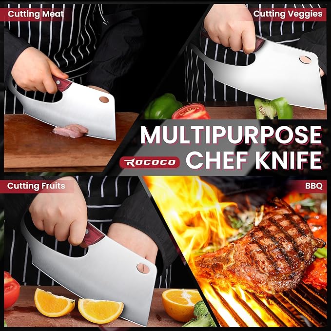 ROCOCO Easy Handle Meat Cleaver