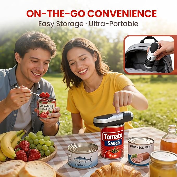 Electric Can Opener One Touch Automatic Can Opener