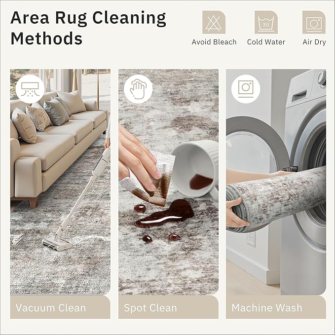 3x5 Rug, Abstract Small Area Rug - Image 9