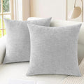 CaliTime Throw Pillow Covers Decorative 24 X 24 Inches Pack of 2 Cozy Chenille by CaliTime