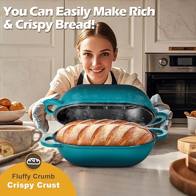 Homikit Enameled Cast Iron Dutch Oven