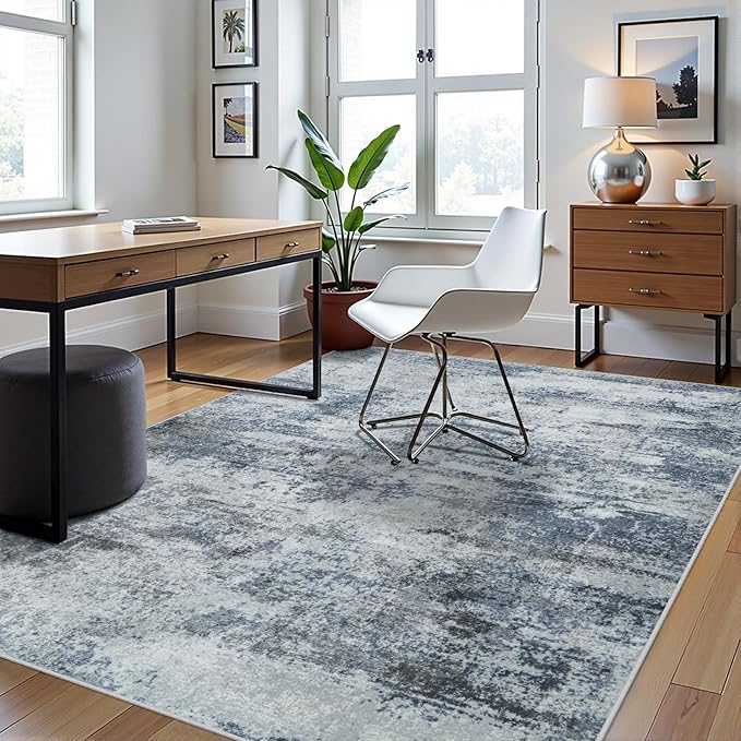 5x8 Area Rugs for Living Room Rug Washable: Abstract Rug for Dining Room - Image 3