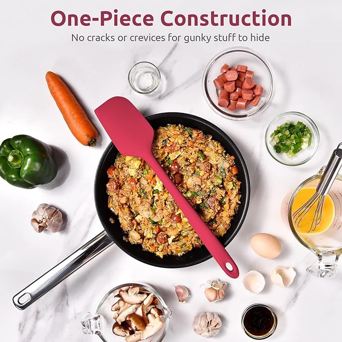 14in Extra Large Silicone Spatula: U-Taste 600ºF Heat Resistant Flexible - Image 9