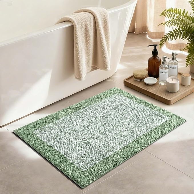 Bathroom Rugs 30x20 Non Slip Washable, Soft Absorbent Quick Dry Mats - Image 3