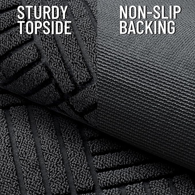 OLANLY Front Door Mat Outside Entrance 47x23, Heavy Duty Sturdy Natural Rubber - Image 3