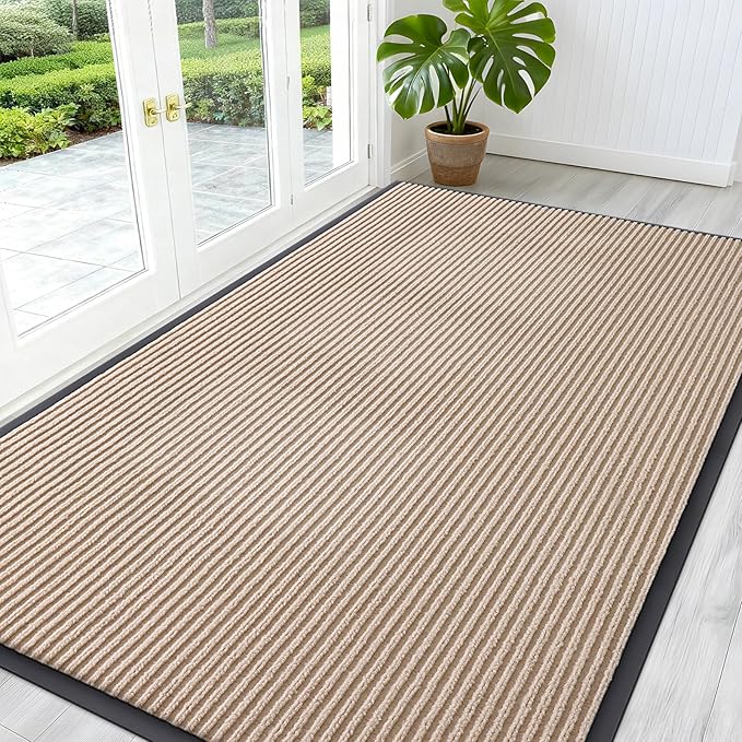 OLANLY Front Door Mat Indoor Outdoor Entrance, Waterproof Heavy Duty Doormat by OLANLY