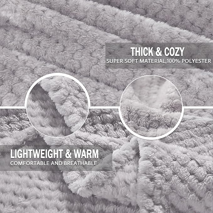 Exclusivo Mezcla Fleece Bed Blanket Twin Size, Super Soft and Warm Blankets - Image 6