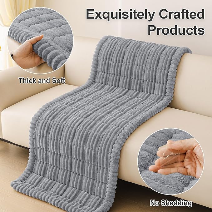 hyha Couch Covers for Dogs Washable, Non Slip Plush Dog Sofa Protectors - Image 8