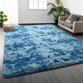 Deerhoo Shag Area Rug, 4 X 6 Tie-Dyed Plush Fuzzy Rugs by Deerhoo