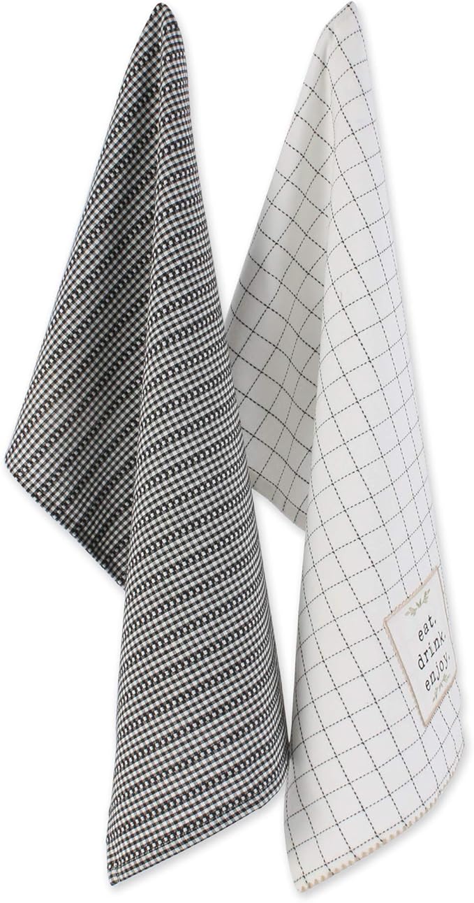 DII Home Sweet Farmhouse Kitchen Collection, Potholder/Oven Mitt/Dishtowel Set - Image 2