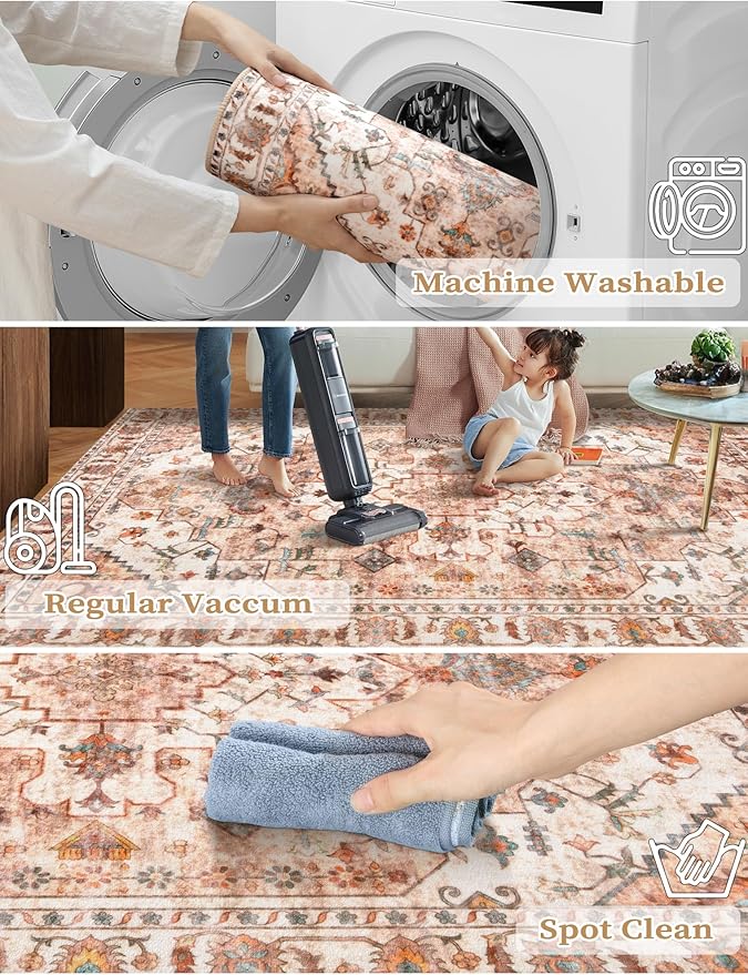 SERISSA Boho Washable Runner Rug - Image 2