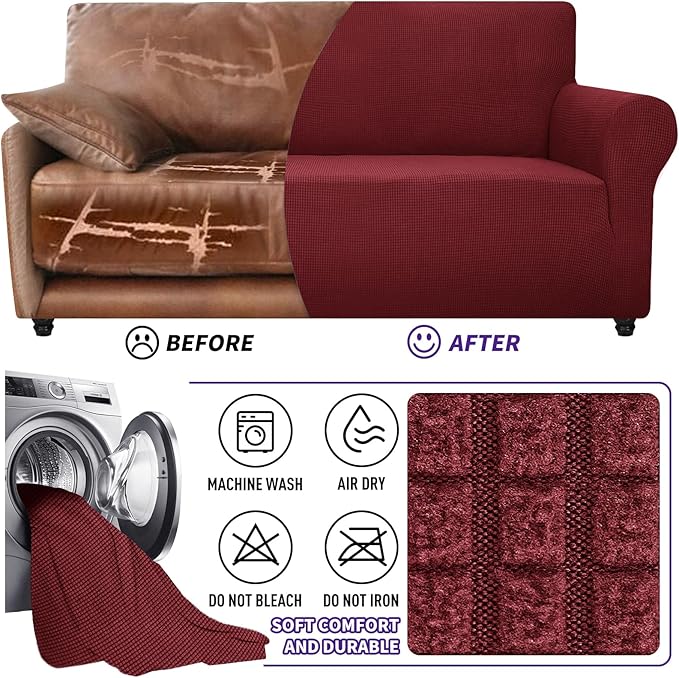 ZNSAYOTX Stretch Oversized Couch Cover Universal Sofa Covers - Image 7