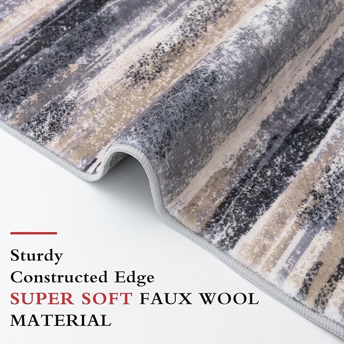 Lansny Modern Abstract Runner Rug 2x5 - Image 5