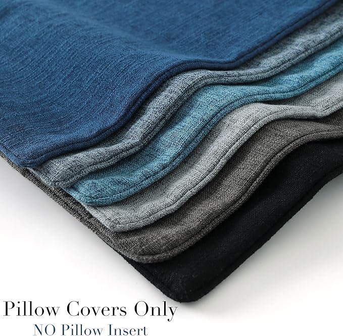 HPUK Linen Throw Pillow Covers Pack of 2, 20x20 Inch Accent Cushion Covers - Image 6