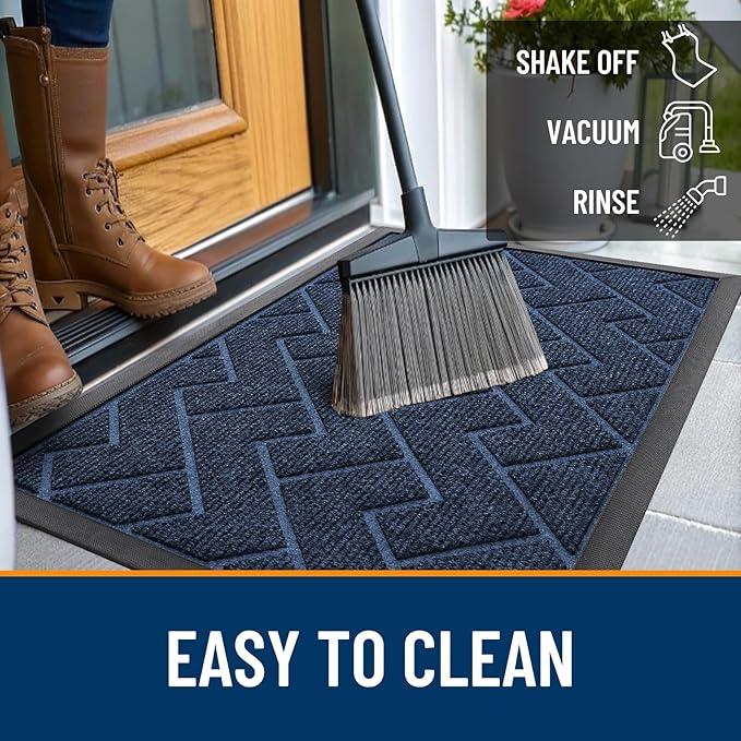 OLANLY Front Door Mat Indoor Outdoor Entrance, Waterproof All-Season, - Image 6