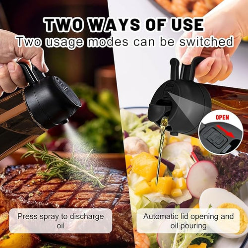2 In 1 Oil Dispenser And Oil Sprayer, 16 Oz/470 Ml Oil Dispenser - Image 2