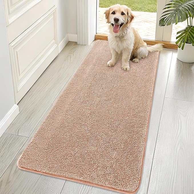 OLANLY Dog Door Mat for Muddy Paws 70x32, Absorbs Moisture and Dirt, Absorbent by OLANLY