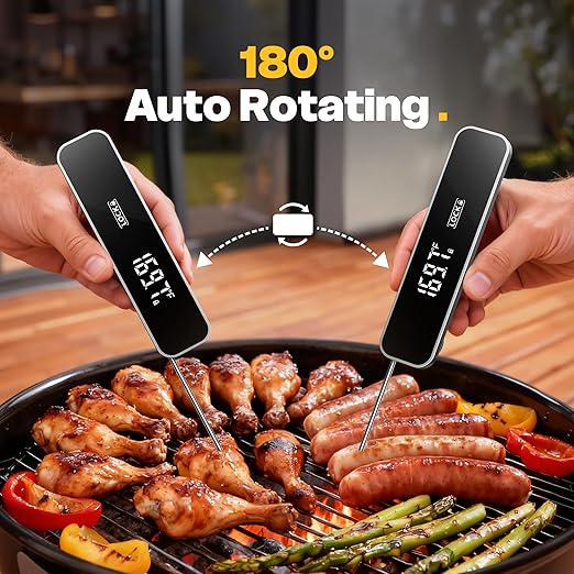 Meat Thermometer Digital, 0.3 Sec Instant Read Food Thermometer - Image 2