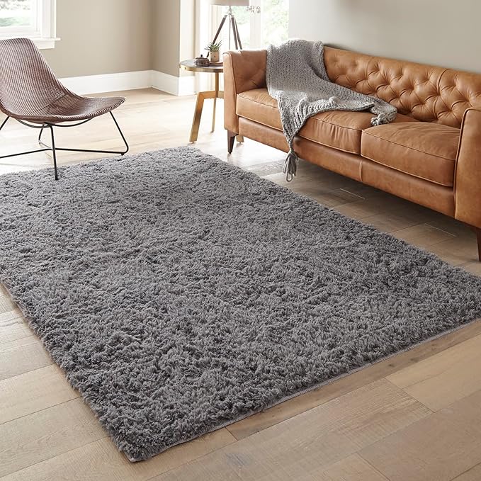 Ophanie Rugs for Living Room, Upgrade Non-Slip Fluffy Soft 5x8 Area Rug - Image 5