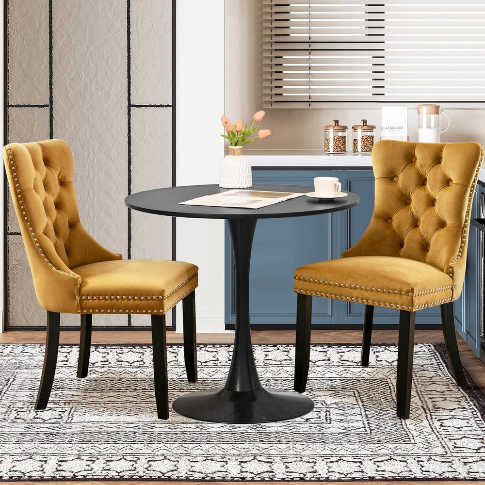 SoarFlash Kitchen Table and Chairs for 2, 31.5" Dining Table Set for 2 w...
