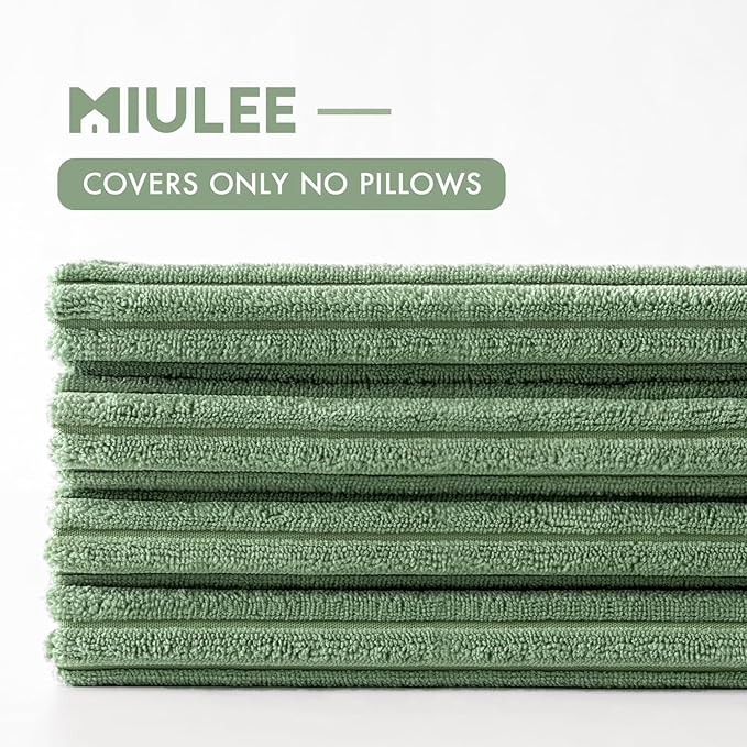 MIULEE Boho Farmhouse Throw Pillow Covers 18x18 Inch Set of 4 Mordern Nordic - Image 6