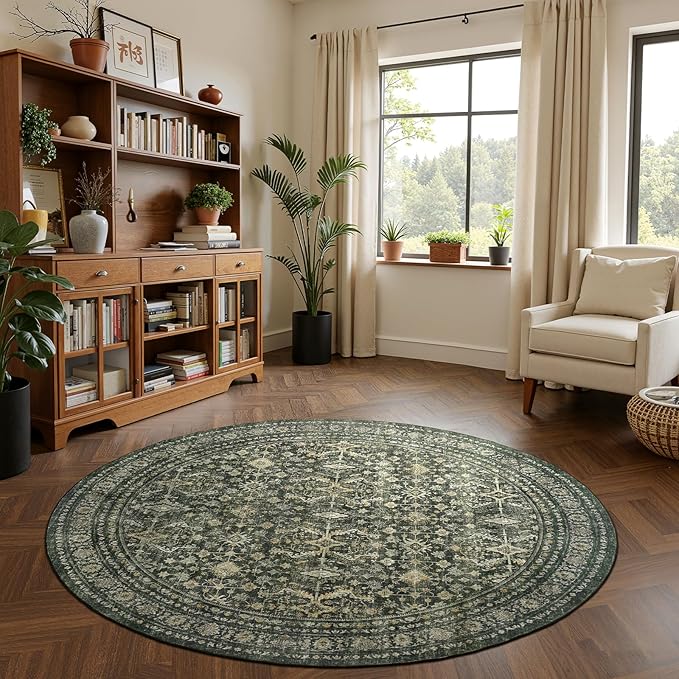 Lofus 8ft Area Rugs for Living Room, Soft Boho Carpets for Bedroom Dining Room - Image 7
