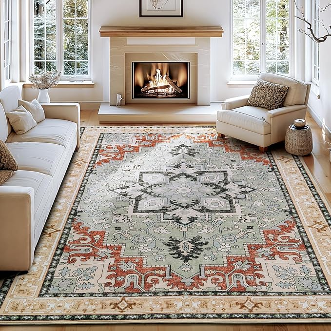 Lofus 9x12 Area Rugs for Living Room, Machine Washable Area Rug, Soft Large by Lofus