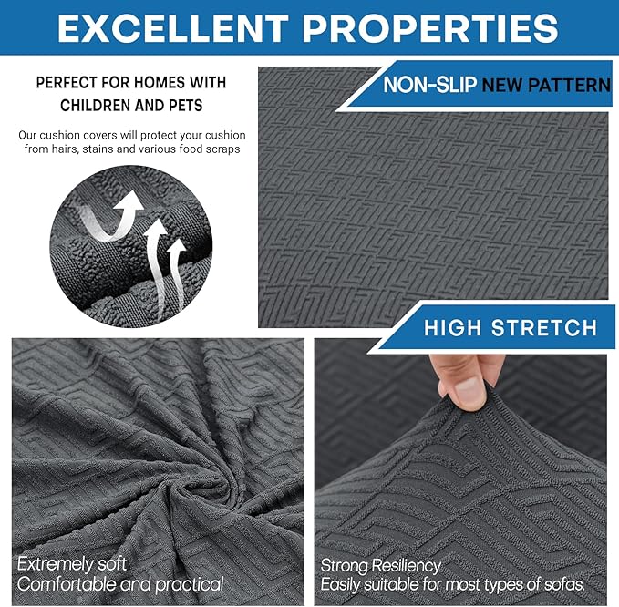XINEAGE 2026 New 4 Pieces Extra Large Couch Covers - Image 2