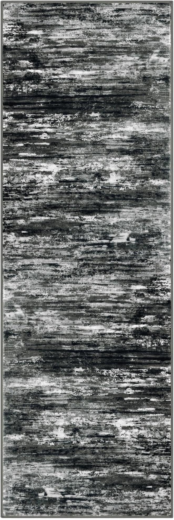 KOZYFLY Modern Abstract Kitchen Runner Rug, 2x6 Washable Rug Runner Non-Slip