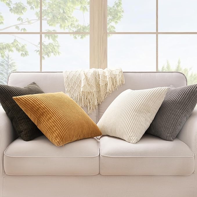 Topfinel Decorative Brown Throw Pillow Covers Cushion Cases, Rustic Home Decor - Image 4