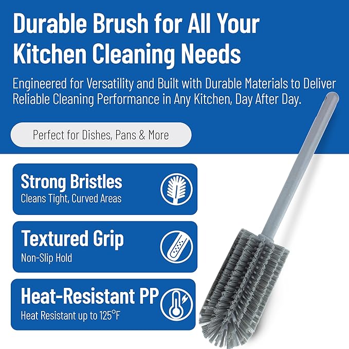 SPARTA Scrub Brush Bottle Brush, Dishwasher Safe Brush - Image 3