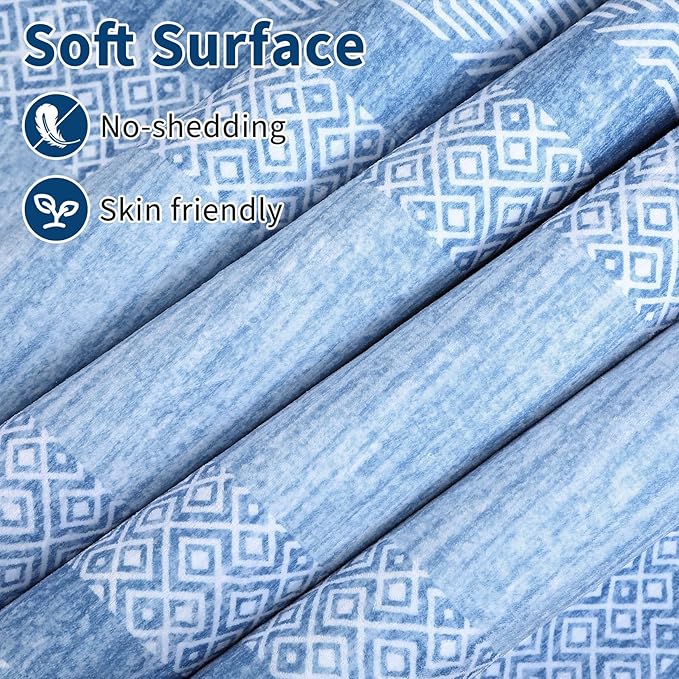 Washable 2.5x10 Kitchen Runner Rug, Easy Clean Geometri Rugs - Image 3